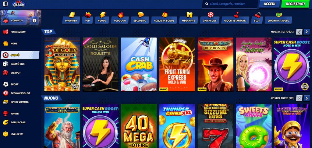 BigClash casinò giochi