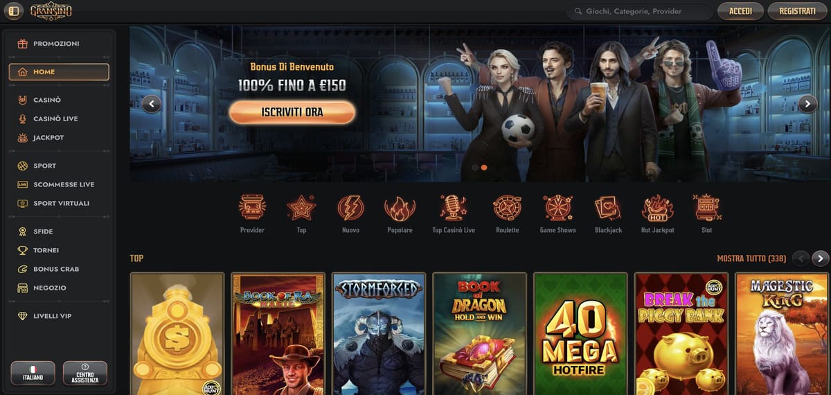 gransino casino lobby