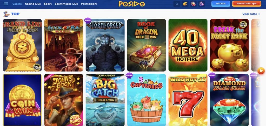 posido casino games
