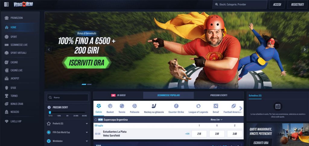 VegasHero Casino Bonus