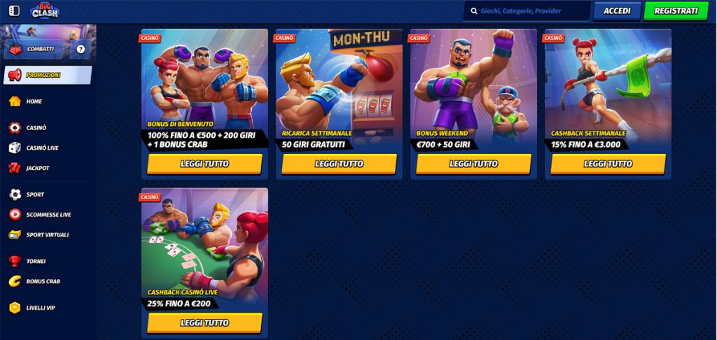 Bonus BigClash Casino
