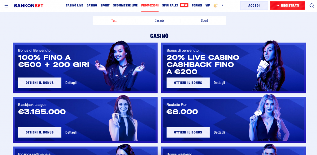 BankonBet: Bonus e Promozioni Imperdibili