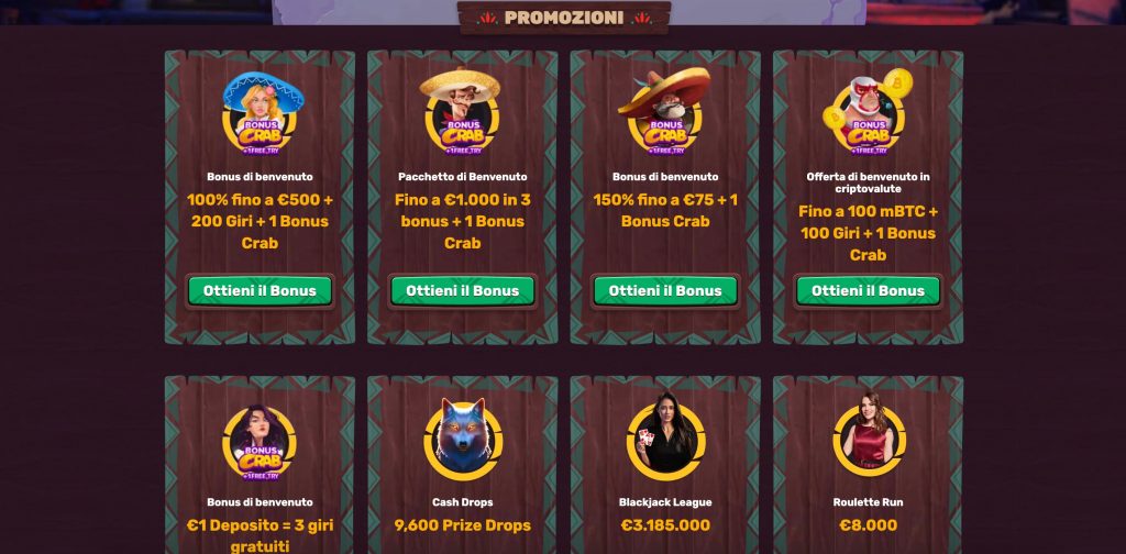 Bonus e Promozioni Esclusive di 5Gringos Casino