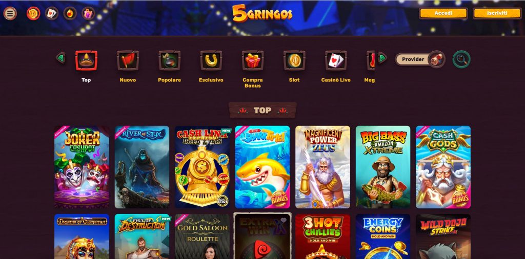 Giochi Offerti dai Casinò Online