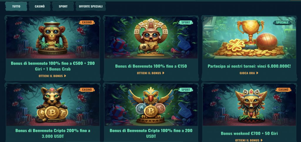 Spinanga bonuses