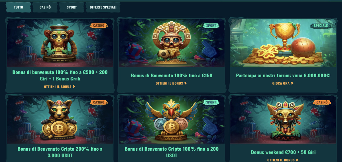 Spinanga bonuses