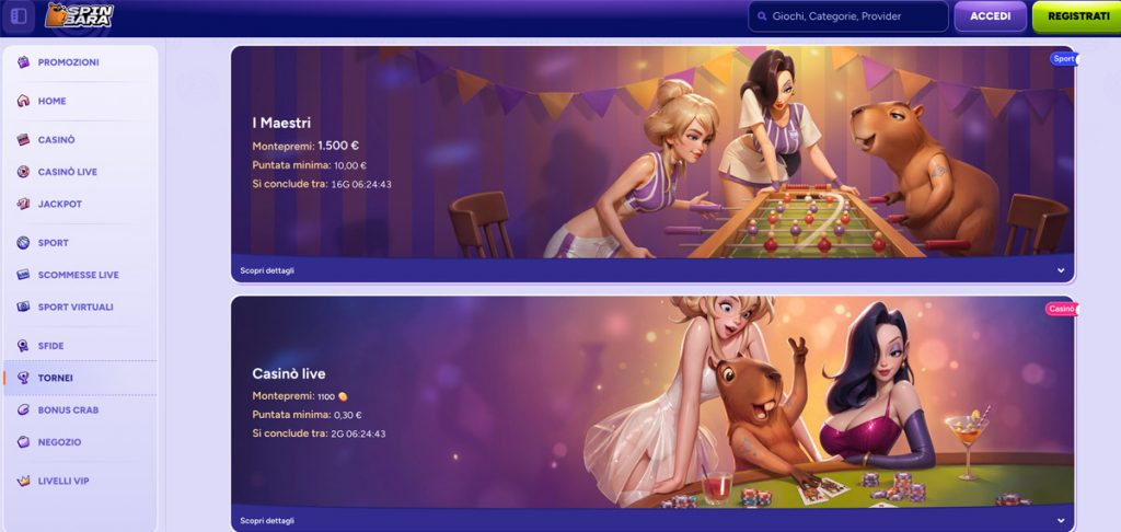 Spinbara Casino Tornei