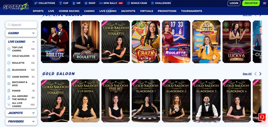 sportaza casino
